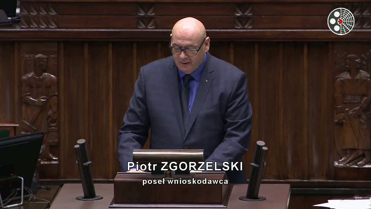 Piotr Zgorzelski rekomenduje Józefa Zycha do Trybunału Stanu