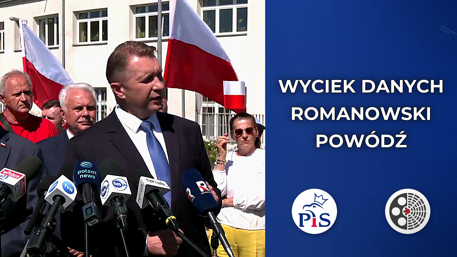 Konferencja prasowa PiS - pytania dziennikarzy [obronność, SAFE, Romanowski, powódź]