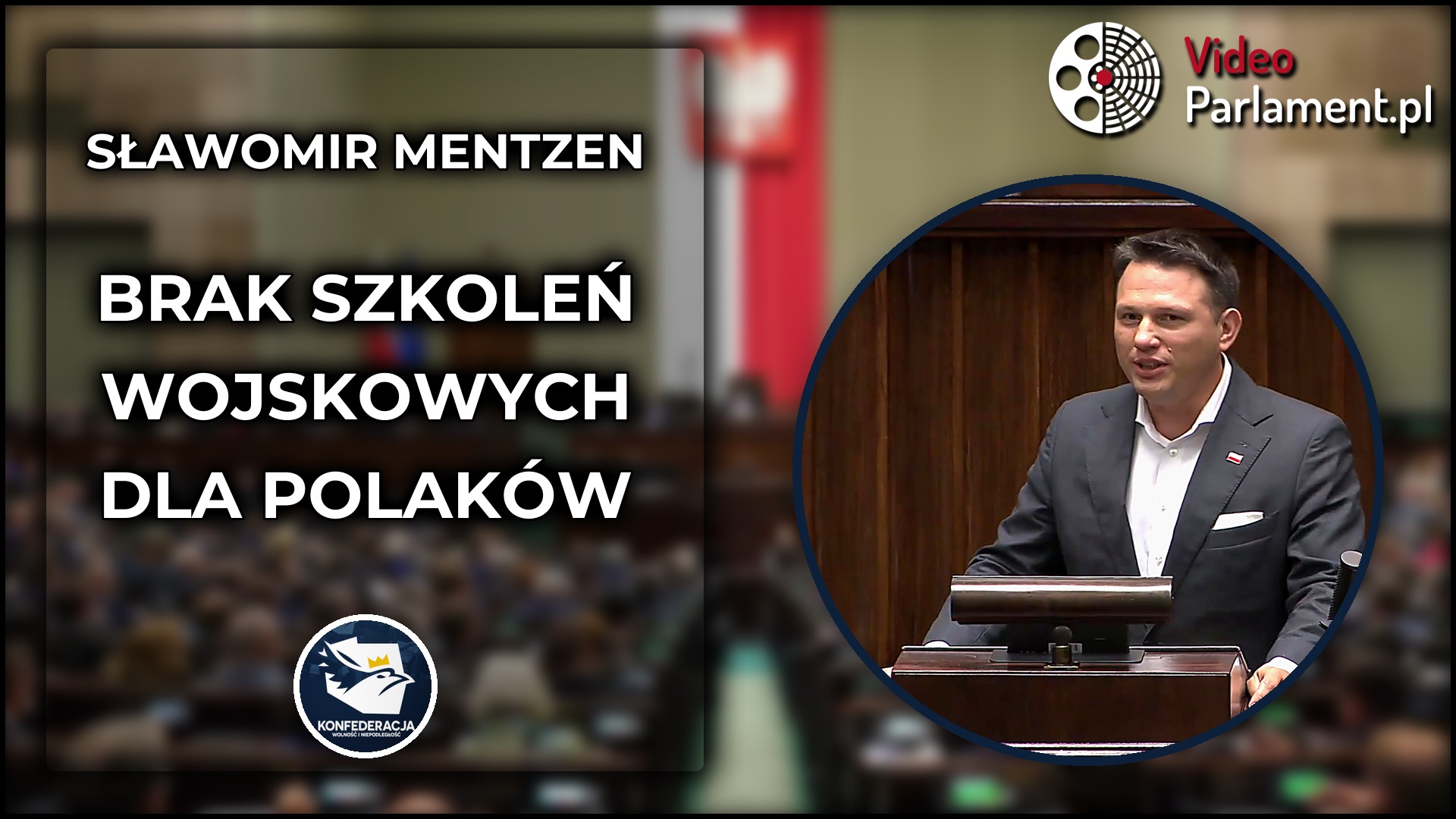 Sławomir Mentzen pyta o brak szkoleń wojskowych