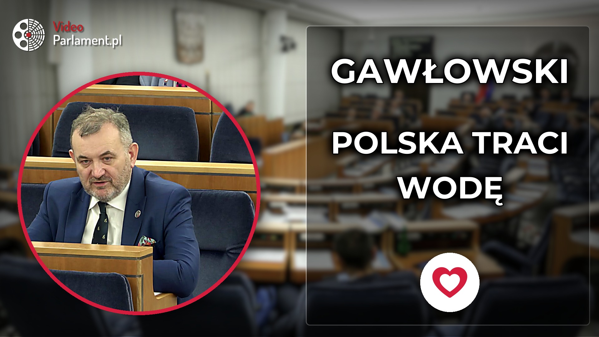 Stanisław Gawłowski pyta o kurczące się zasoby wody