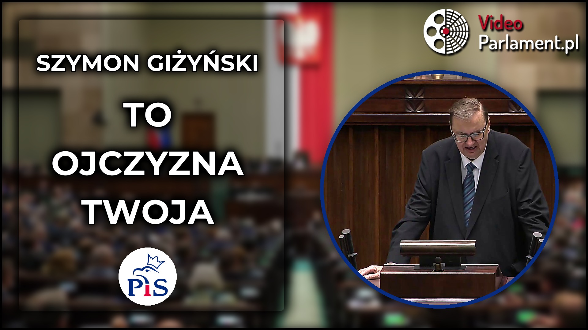 Szymon Giżyński recytuje 'Ojczyznę' i krytykuje ministra edukacji