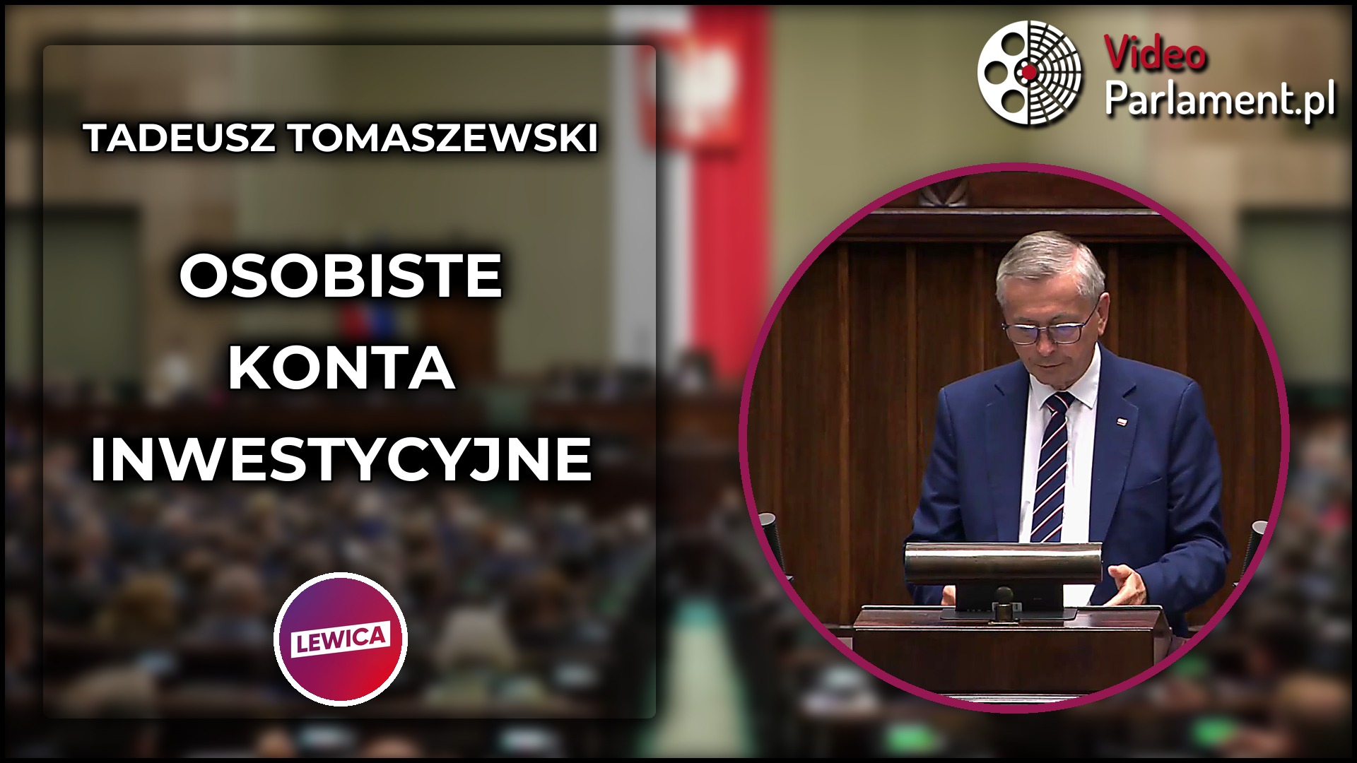 Tadeusz Tomaszewski: Osobiste konta inwestycyjne to dobry kierunek