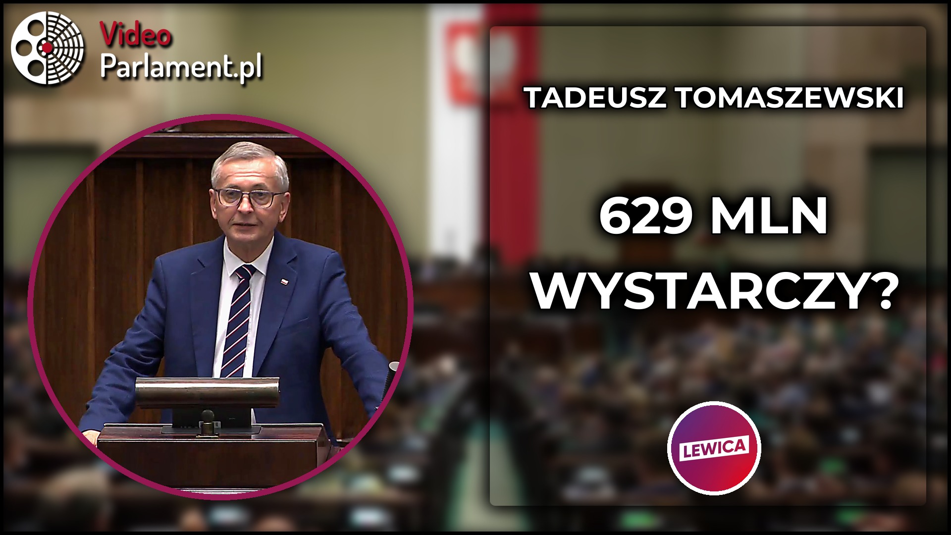 Tadeusz Tomaszewski pyta o środki na dopłaty do ubezpieczeń