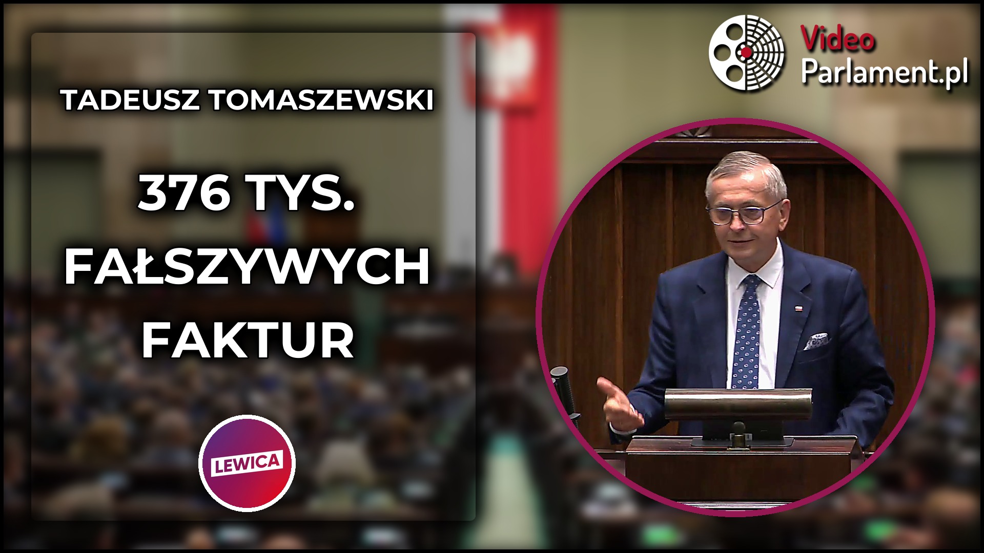 Tadeusz Tomaszewski pyta: ile odzyskano z fikcyjnych faktur?
