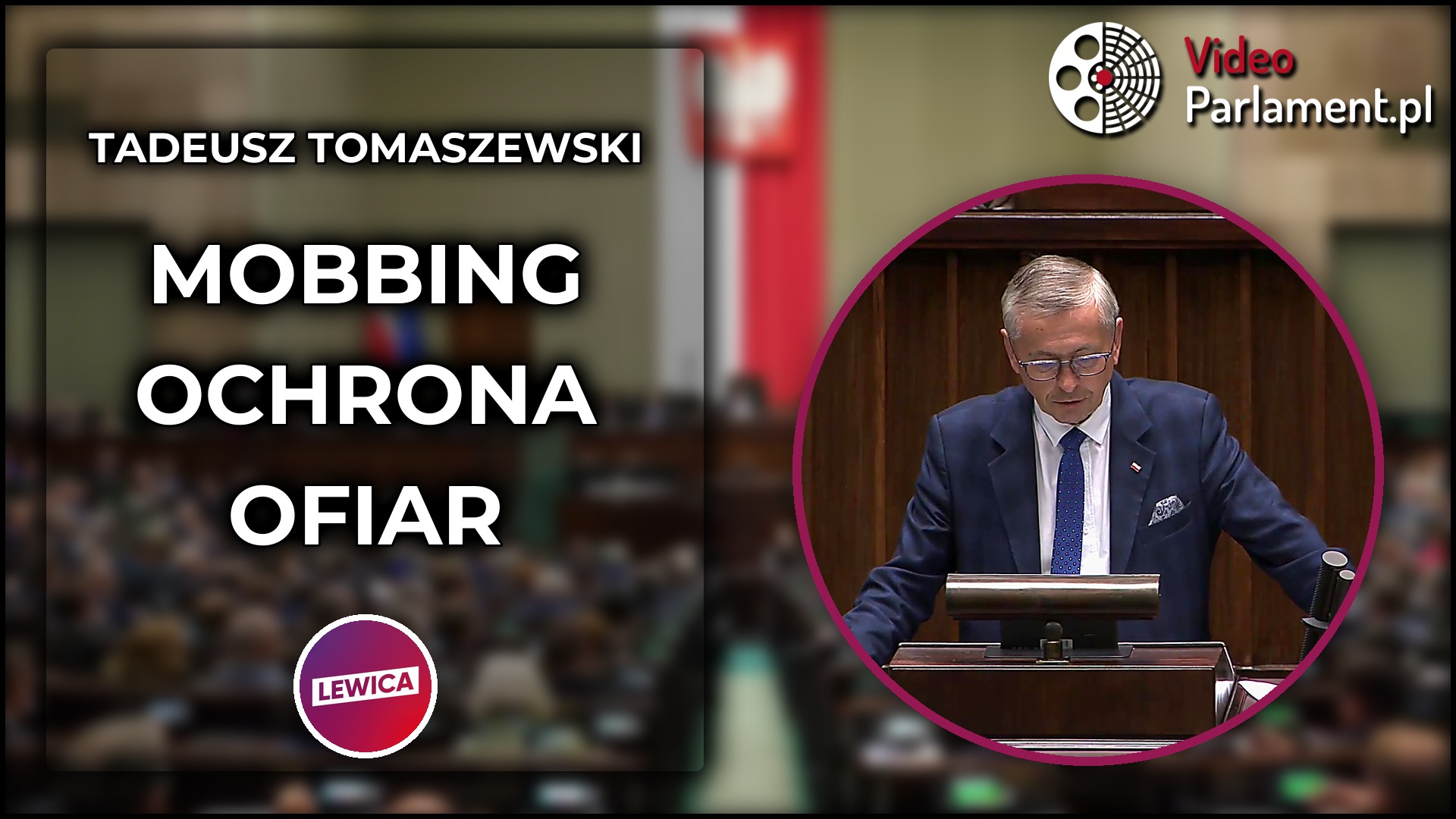 Tadeusz Tomaszewski: Nowelizacja chroni pracowników przed mobbingiem