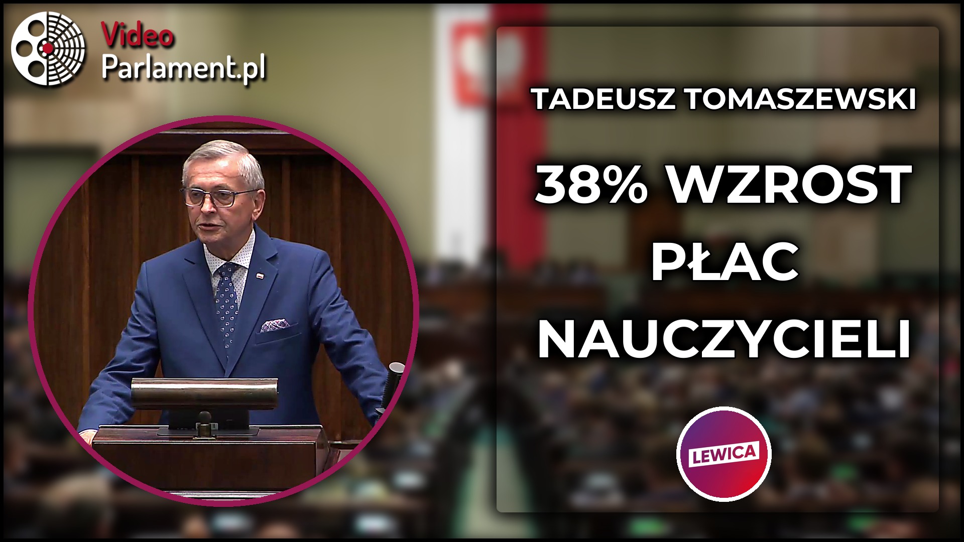 Tadeusz Tomaszewski: 38% wzrost płac nauczycieli 2024-2026