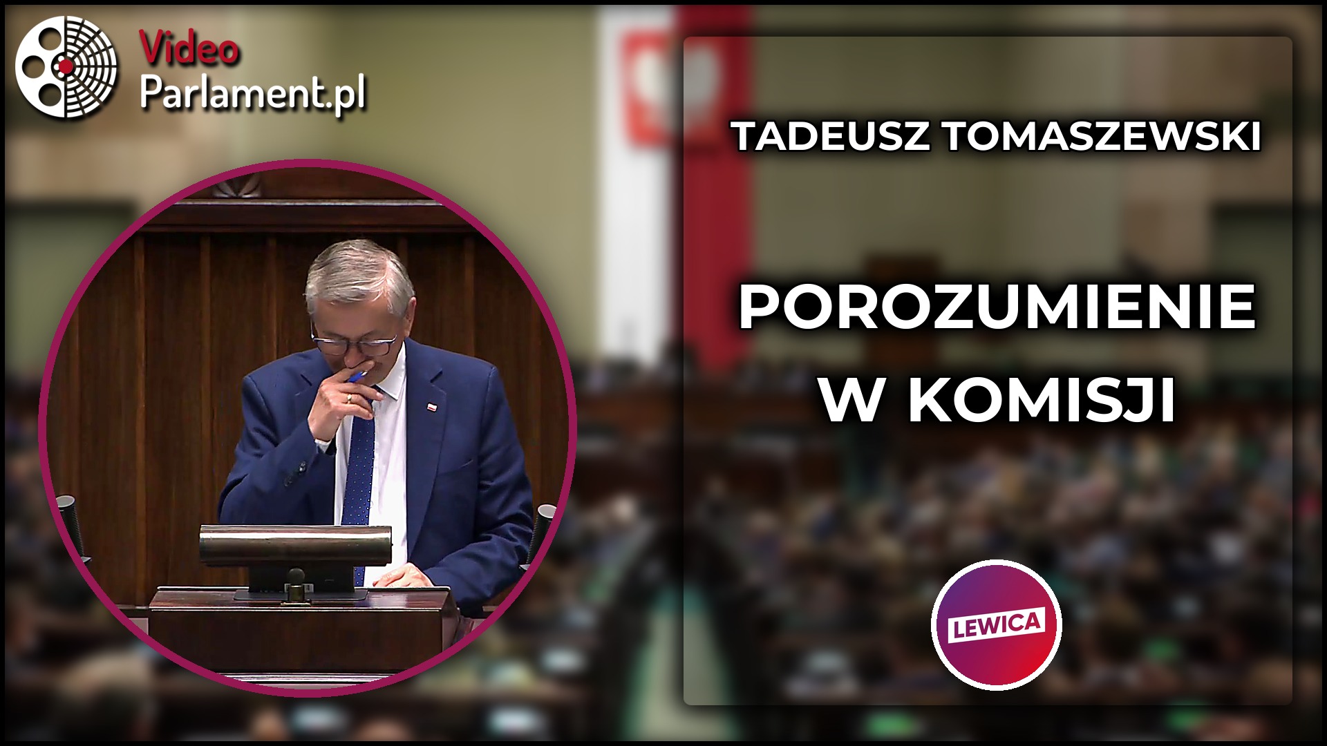 Tadeusz Tomaszewski dziękuje za porozumienie ws. nowelizacji