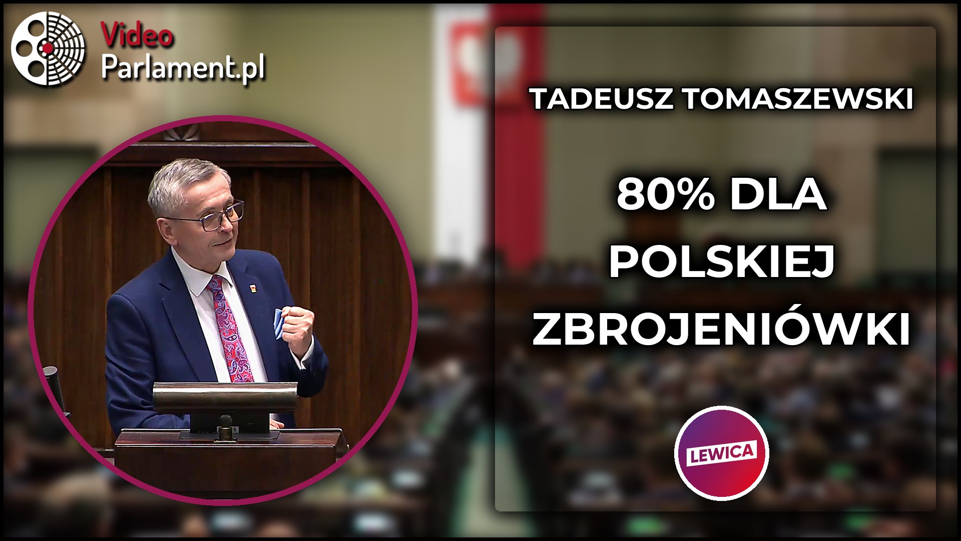 Tadeusz Tomaszewski pyta o 80% dla polskiej zbrojeniówki