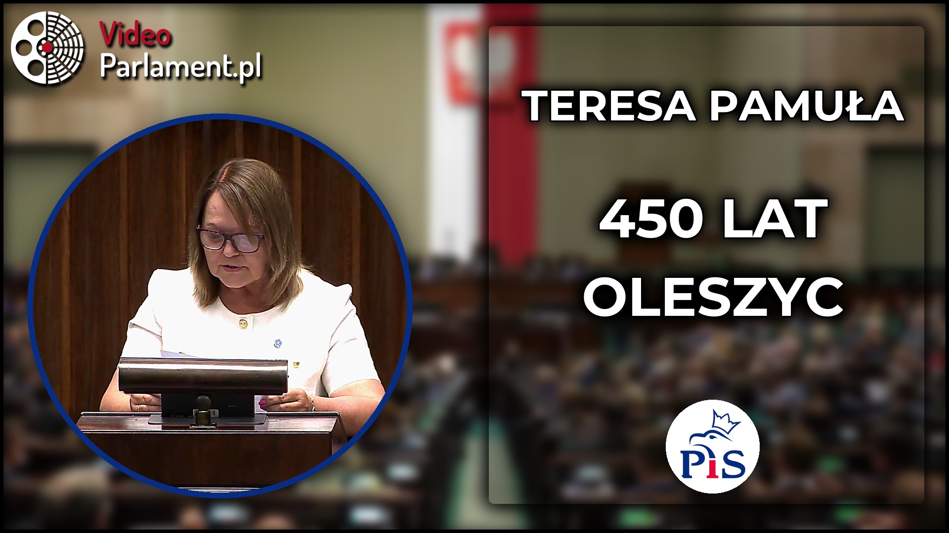 Teresa Pamuła: Oleszyce świętują 450-lecie praw miejskich