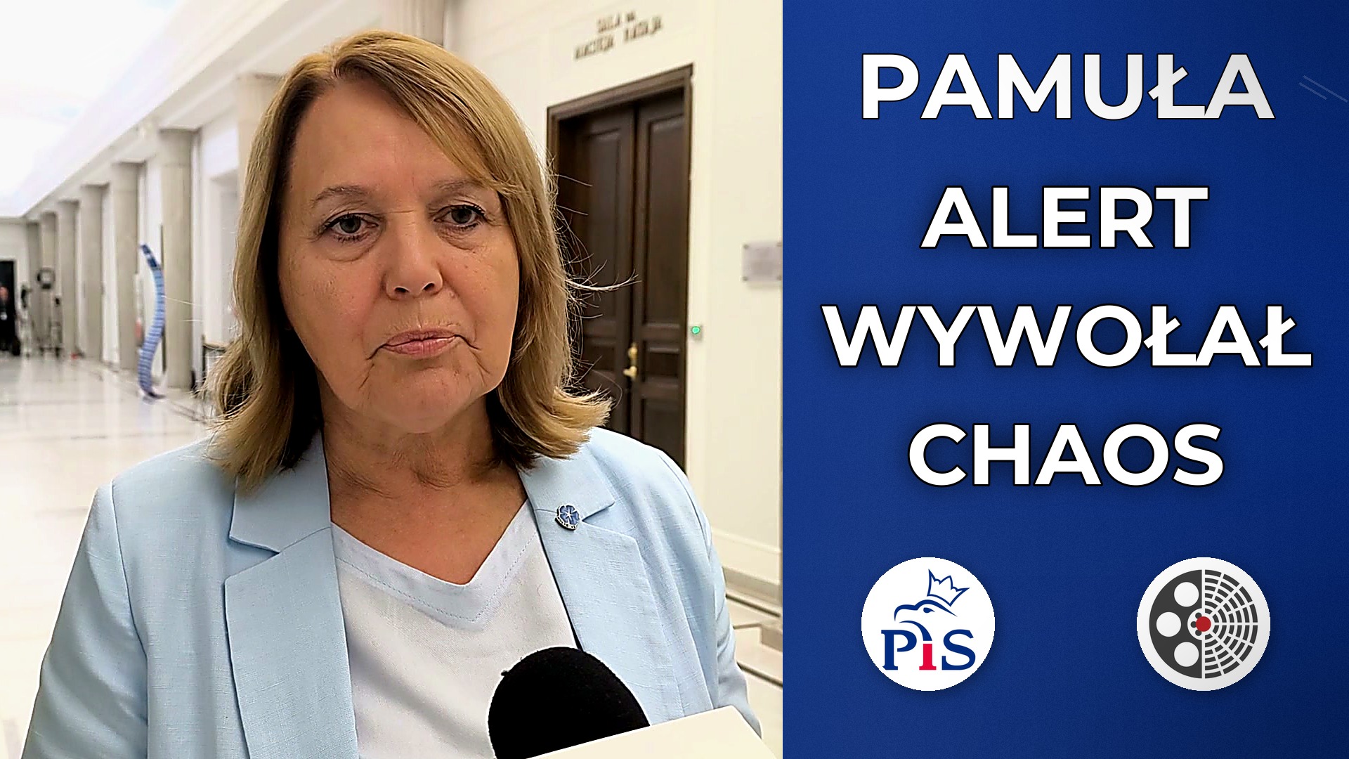 Teresa Pamuła żąda jasnych komunikatów podczas alarmów
