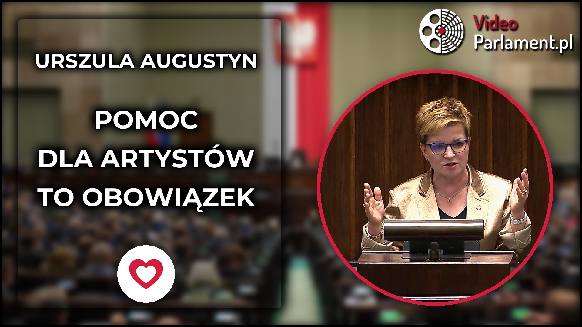 Urszula Augustyn: państwo ma obowiązek wspierać artystów