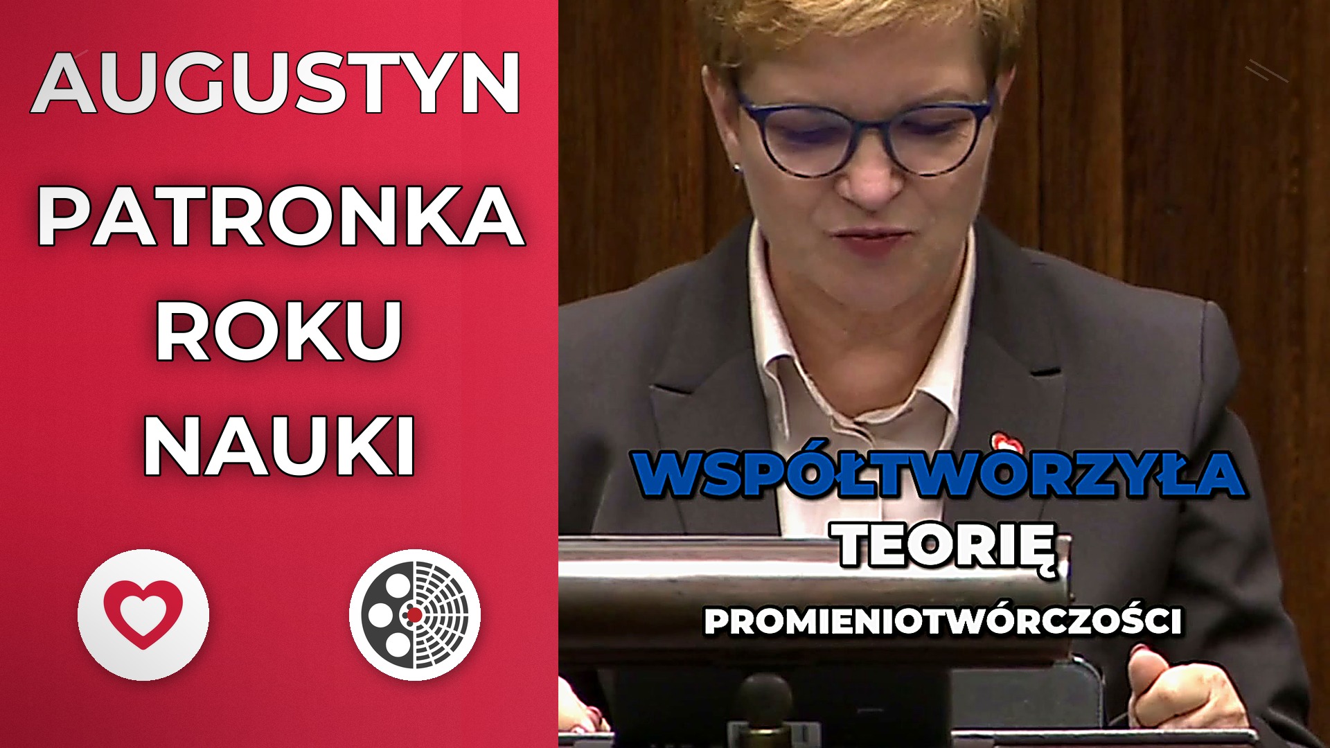 Urszula Augustyn wskazuje Marię Skłodowską-Curie na patronkę nauki