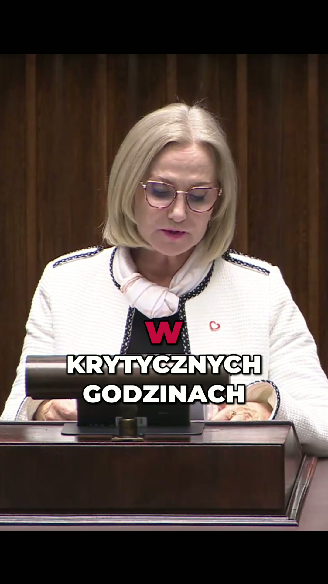 Urszula Koszutska dziękuje służbom i pyta o liczbę patroli