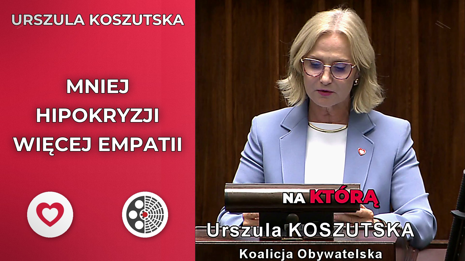 Urszula Koszutska: Mniej hipokryzji, więcej empatii