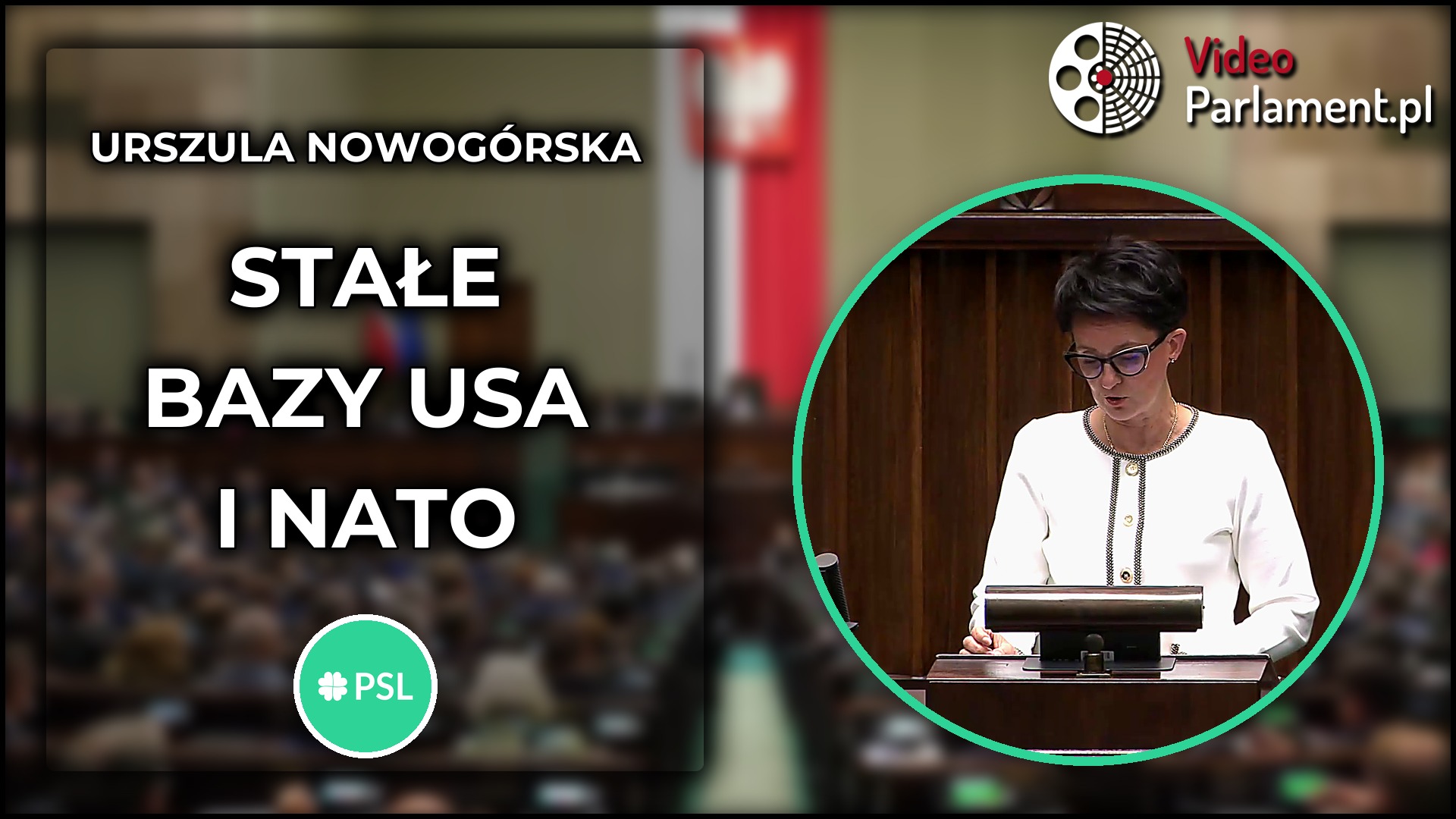 Urszula Nowogórska pyta o stałe bazy USA i NATO w Polsce