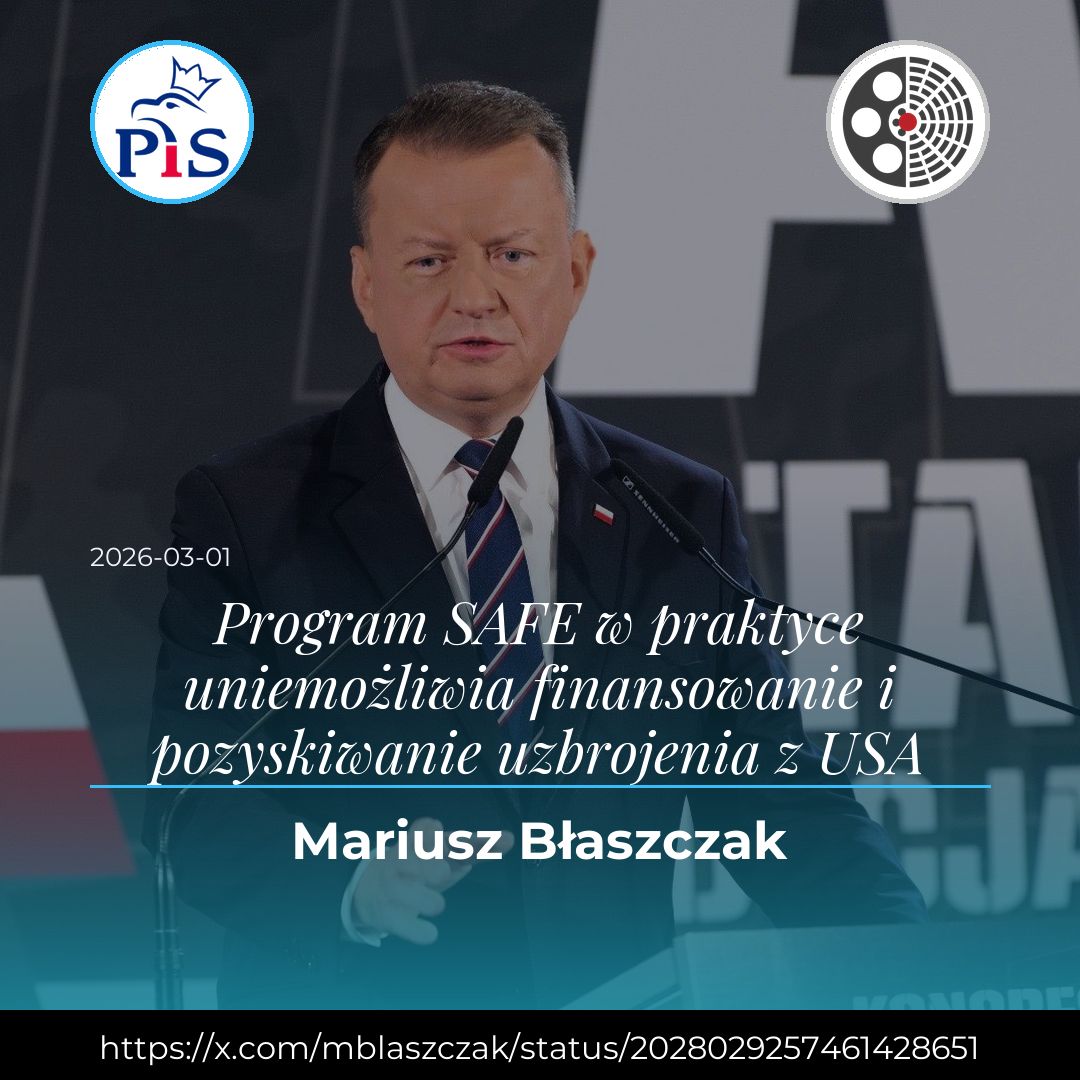 Spór o SAFE i zakupy dla armii: Błaszczak kontra Koalicja