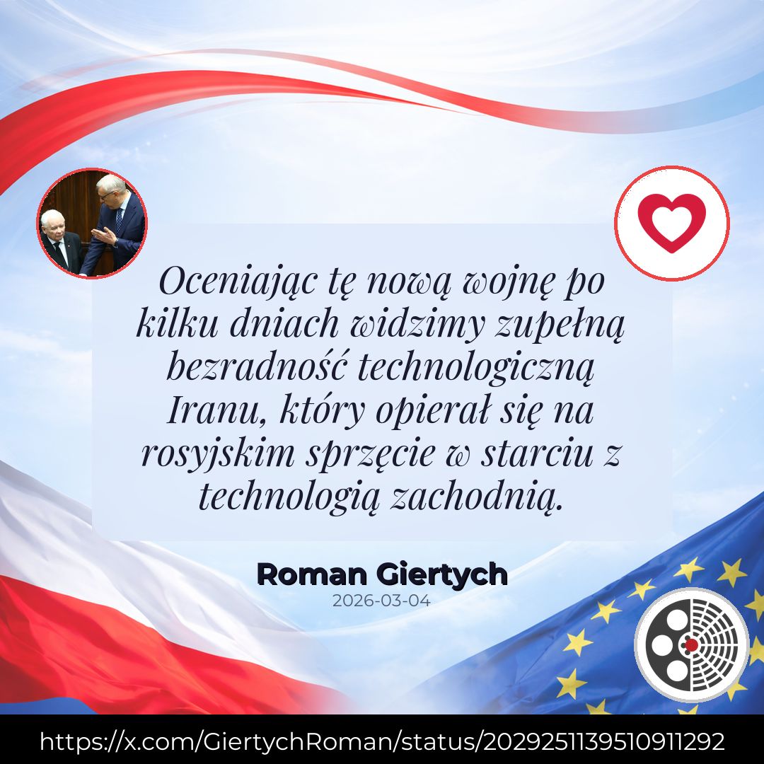 Roman Giertych: wojna z Iranem to zagrożenie dla Polski