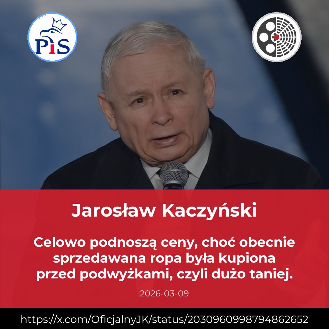 Ceny paliw: Kaczyński zarzuca rządowi celowe podnoszenie cen