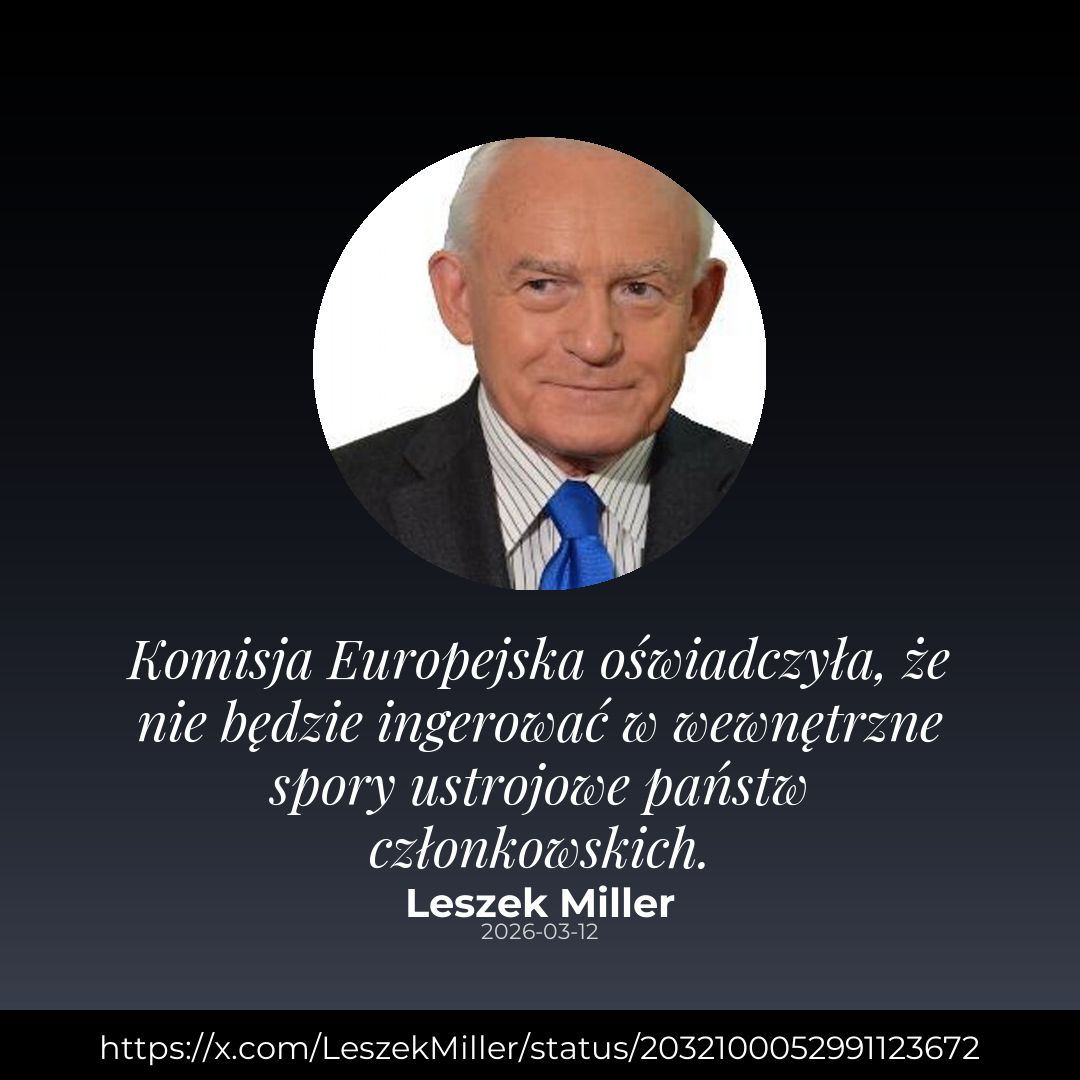 Program SAFE: Leszek Miller ostrzega po oświadczeniu KE