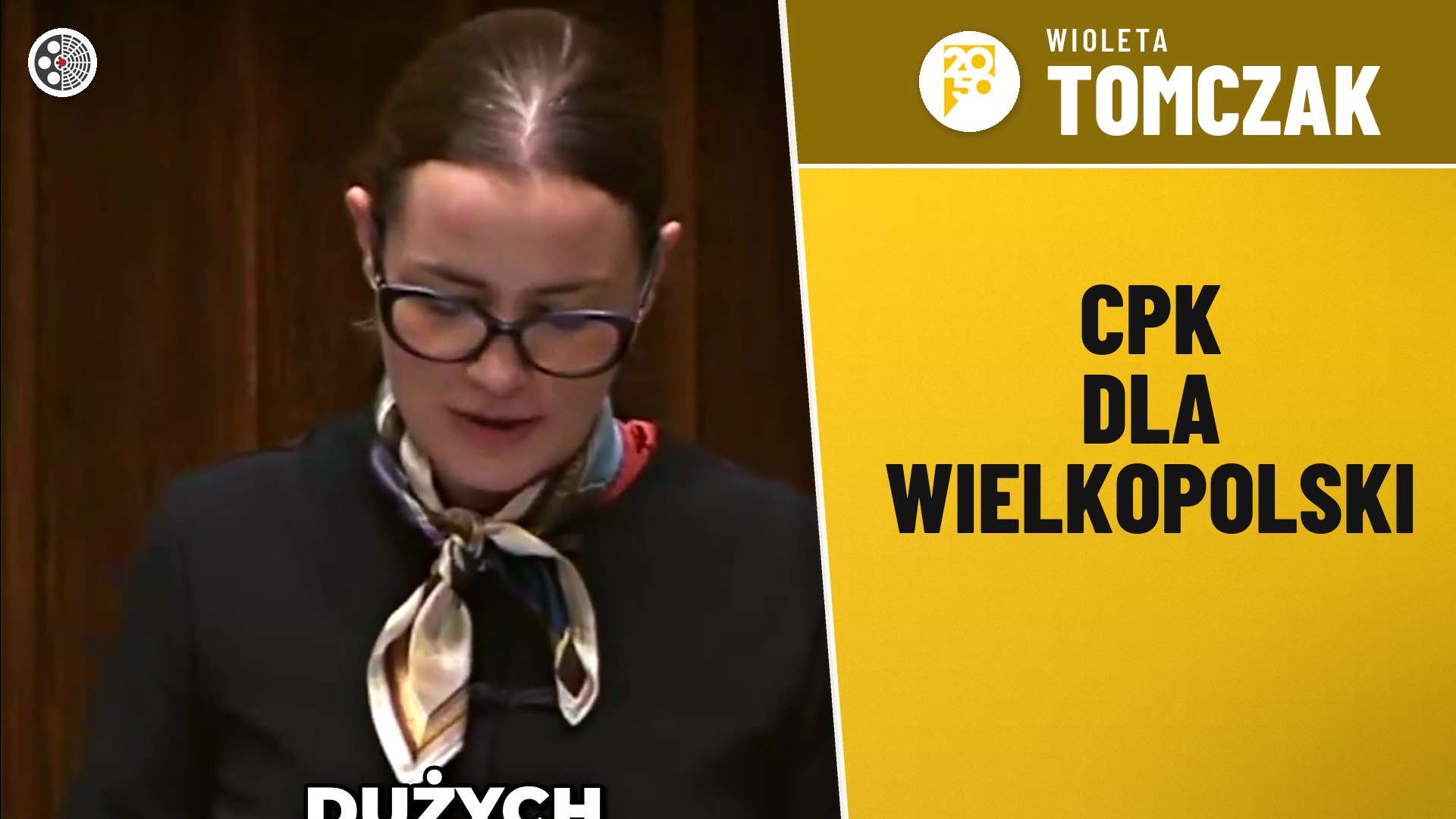 Wioleta Tomczak: CPK ma poprawić dostępność Wielkopolski