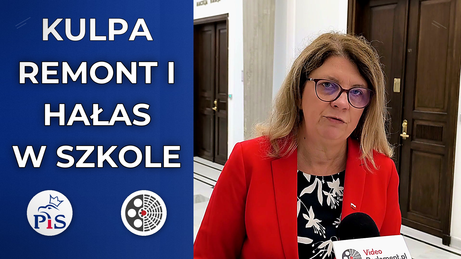 Wioletta Kulpa o remoncie szkoły w Czerwińsku
