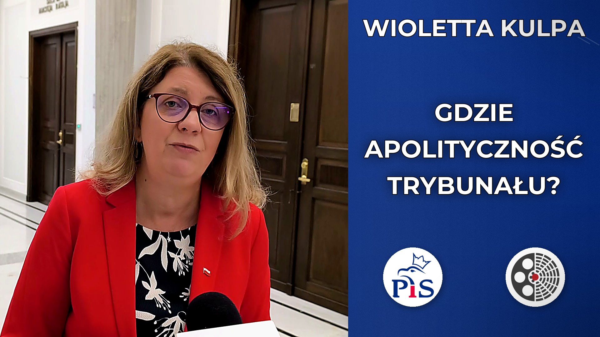 Wioletta Kulpa pyta o apolityczność Trybunału Konstytucyjnego