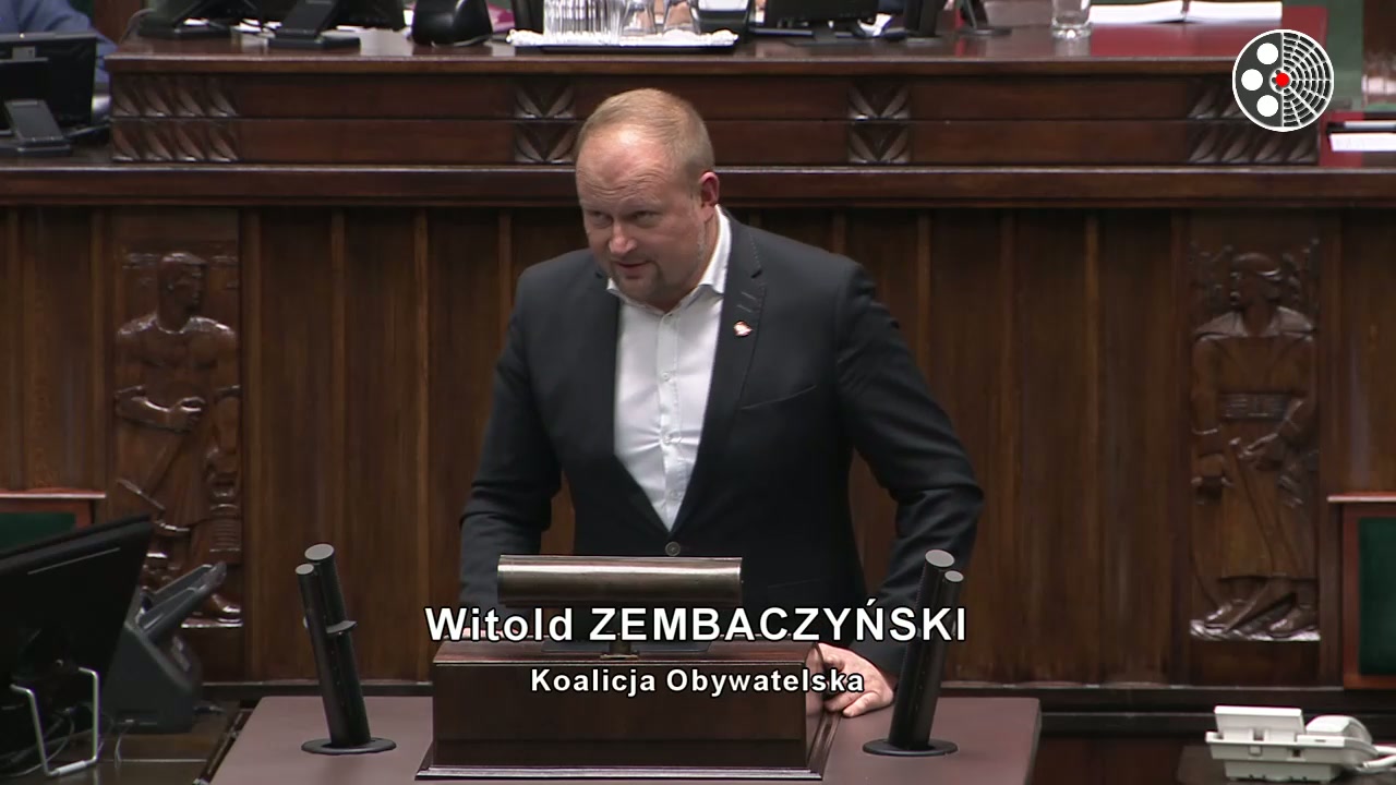 Witold Zembaczyński - wystąpienie z 19.12.2023