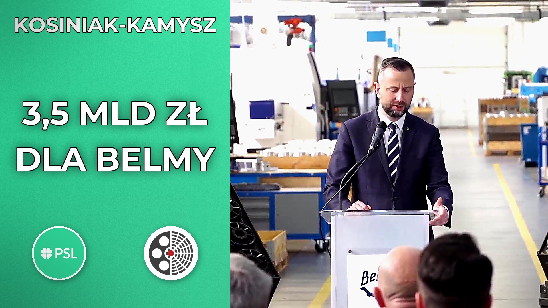 Władysław Kosiniak-Kamysz: 3,5 mld zł dla BELMY i eksport