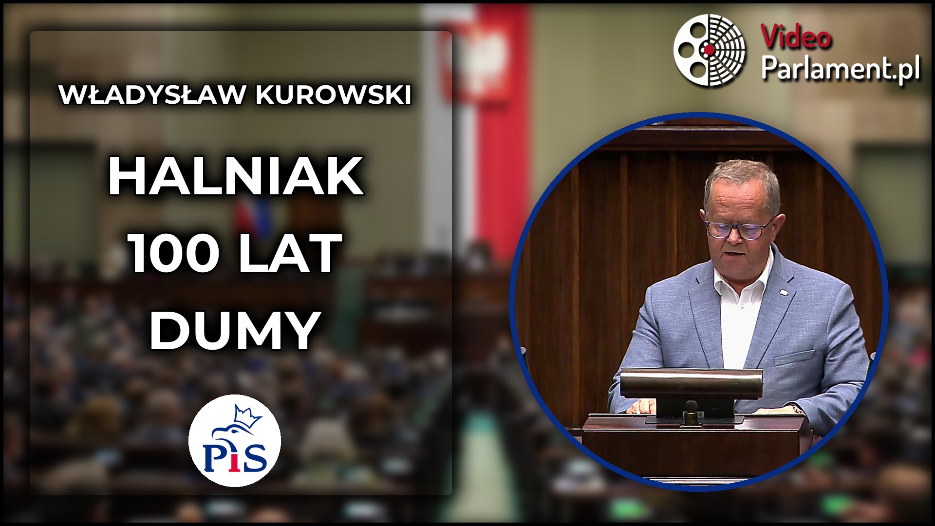 Władysław Kurowski gratuluje Halniakowi 100 lat historii