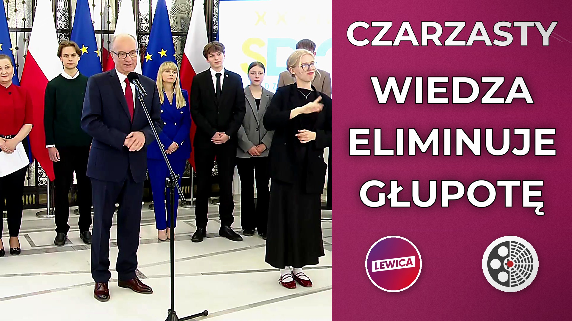Konferencja marszałka Sejmu Włodzimierza Czarzastego