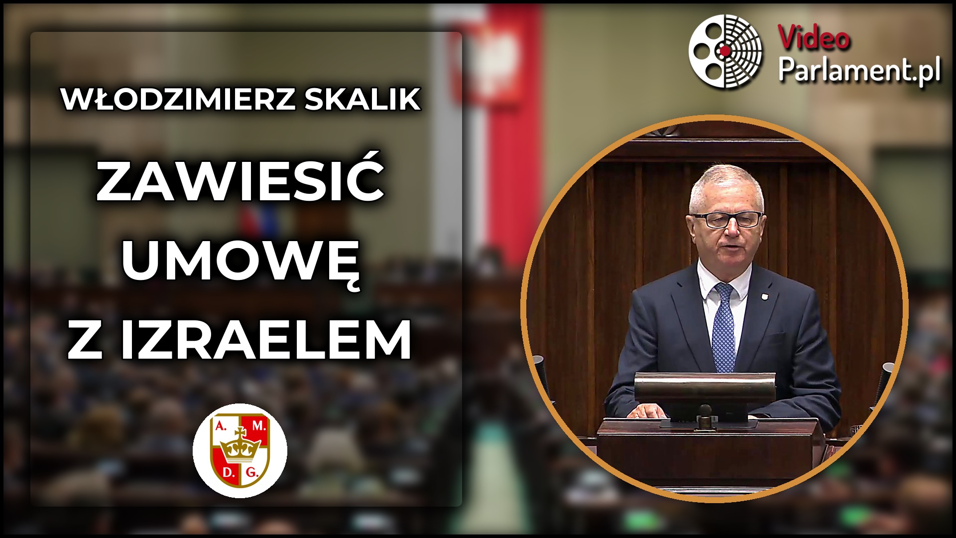 Włodzimierz Skalik żąda zawieszenia umowy z Izraelem